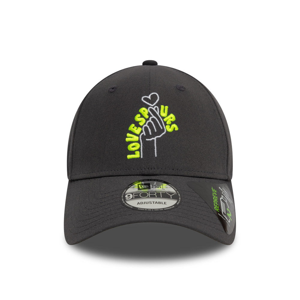 Tottenham Hotspur FC Hat - Korea Graphite Grey EPL 9Forty Strapback Cap - New Era